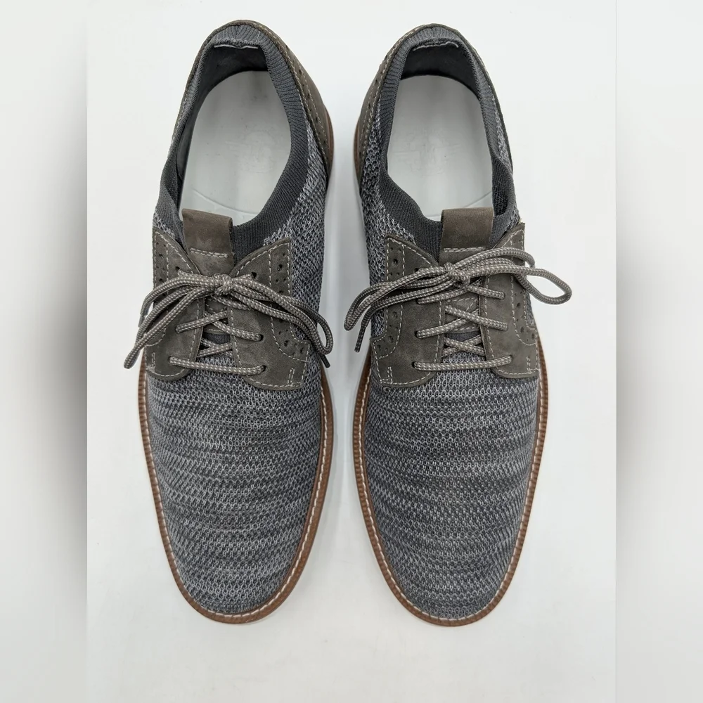 Dockers Feinstein Men Size 11.5 Gray Knit Oxford Smart Series Comfort Foot Bed